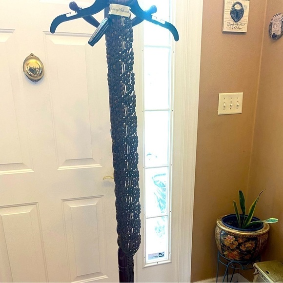 Tommy Bahama Accessories - NWOT TOMMY VAHAM BROWN WOVEN BEADED AND LEATHER BELT